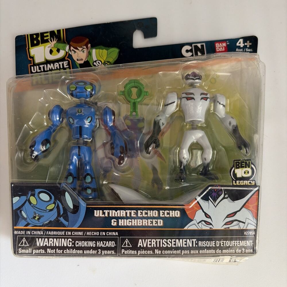 NEW 2011 Ben 10 ULTIMATE ECHO ECHO & HIGHBREED Alien Creation Figure Set NIP